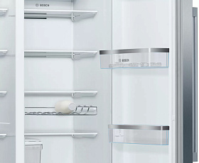 Двухкамерный серебристый холодильник Bosch KAI93AIEP фото 2 фото 2