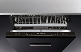 Чёрная посудомоечная машина De Dietrich DVC1434J2