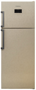 Двухкамерный холодильник цвета слоновой кости Scandilux TMN 478 EZ B
