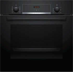 Встраиваемый черный электрический духовой шкаф Bosch HBJ 554 YB0R