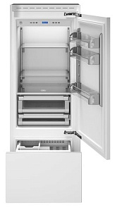 Встраиваемый двухкамерный холодильник Bertazzoni REF75PRR