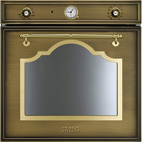 Электрический духовой шкаф коричневого цвета Smeg SF750OT Cortina