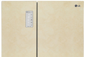 Двухдверный бежевый холодильник LG GC-B247SEUV фото 3 фото 3