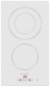 Белая стеклокерамическая варочная панель Zigmund & Shtain CNS 302.30 WX