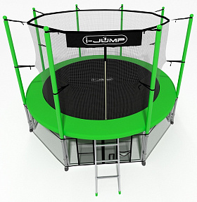 Каркасный батут 4,27 м с сеткой i-Jump 14FT GREEN фото 2 фото 2