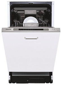 Серебристая узкая посудомоечная машина Graude VG 45.1