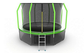 Батут каркасный 12 ft EVO FITNESS JUMP Cosmo 12ft (Green) + нижняя сеть фото 3 фото 3