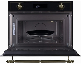 Чёрная микроволновая печь в ретро стиле Graude MWK 45.0 S фото 2 фото 2