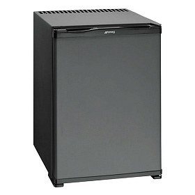 Чёрный узкий холодильник Smeg ABM42-2