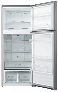 Серебристый двухкамерный холодильник Korting KNFT 71725 X фото 2 фото 2
