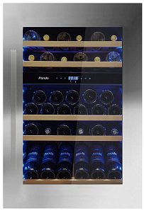 Узкий встраиваемый винный шкаф Pando PVMAV 88-49XR