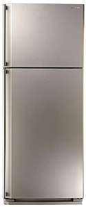 Серебристый холодильник Sharp SJ-58CSL