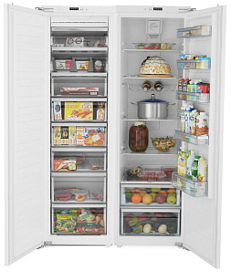 Белый холодильник Side by Side Scandilux SBSBI 524EZ фото 2 фото 2