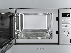 Встраиваемая микроволновая печь с откидной дверцей Smeg FMI017X фото 2 фото 2