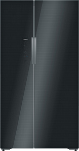 Чёрный холодильник Side-By-Side Siemens KA92NLB35R