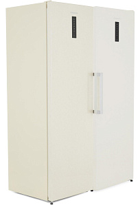 Двухдверный бежевый холодильник Scandilux SBS 711 EZ 12 B фото 3 фото 3