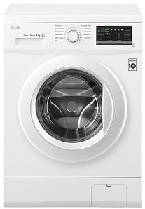 Белая стиральная машина LG FH0G6SD0