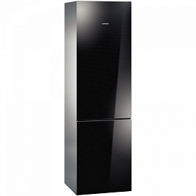 Чёрный холодильник высотой 200 см Siemens KG39FSB20