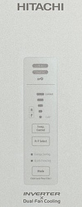 Серебристый холодильник Hitachi R-BG 410 PU6X GS фото 2 фото 2