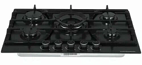 Чёрная газовая варочная панель Kuppersberg FS 73 Ant фото 4 фото 4