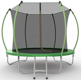Каркасный батут с сеткой EVO FITNESS JUMP Internal, 8ft (зеленый)