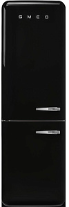 Чёрный холодильник Smeg FAB32LBL5