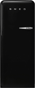 Чёрный двухкамерный холодильник Smeg FAB28LBL5