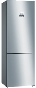 Серый холодильник Bosch KGN49MI20R