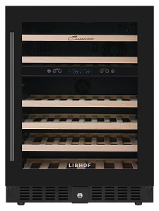 Двухтемпературный винный шкаф LIBHOF CXD-46 black фото 2 фото 2