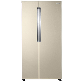 Бежевый холодильник Side-by-Side Samsung RS62K6130FG