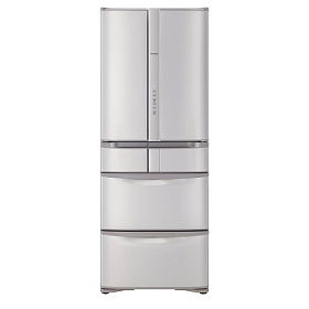 Серый холодильник HITACHI R-SF 48 GU SN