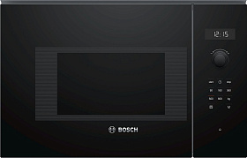Встраиваемая черная микроволновая печь Bosch BFL524MB0