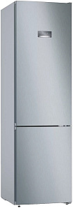 Двухкамерный серебристый холодильник Bosch KGN39VL24R