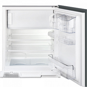Встраиваемый маленький холодильник с морозильной камерой Smeg U3C080P