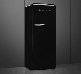 Чёрный двухкамерный холодильник Smeg FAB28RBL5 фото 3 фото 3