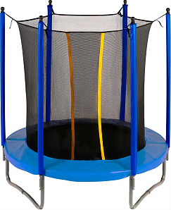Детский батут для дачи с сеткой JUMPY Comfort 6 FT (Blue)
