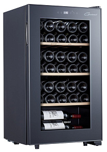 Узкий винный шкаф LIBHOF GM-34 black