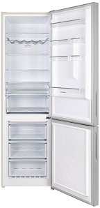 Двухкамерный бежевый холодильник Maunfeld MFF200NFBG фото 2 фото 2