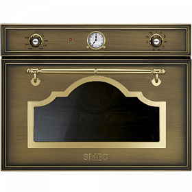 Духовой шкаф с свч функцией Smeg SF4750MCOT Cortina