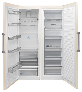 Двухкамерный двухкомпрессорный холодильник Scandilux SBS 711 EZ 12 B фото 4 фото 4