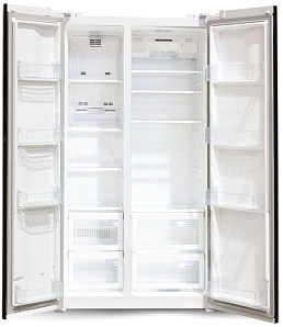 Большой холодильник Ginzzu NFK-605 белый