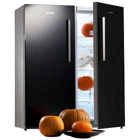 Недорогой чёрный холодильник Snaige F 22SM+С 29SM