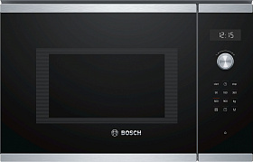 Серебристая микроволновая печь Bosch BEL554MS0