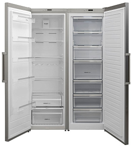Серебристый холодильник Korting KNF 1857 X фото 4 фото 4