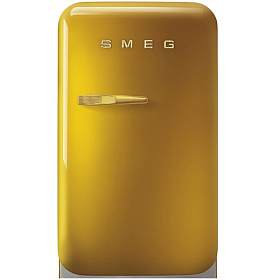 Желтый холодильник Smeg FAB5RGO