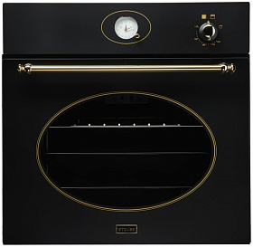 Духовой шкаф чёрного цвета в стиле ретро Stoves ST HER SGB600PS CIS (BLK)