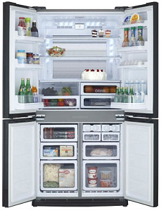 Красный холодильник Sharp SJGX98PRD фото 2 фото 2