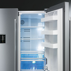 Холодильник с большой морозильной камерой на 5 ящиков Smeg FQ60XPE фото 3 фото 3