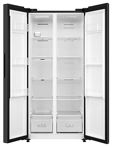 Большой чёрный холодильник Korting KNFS 83177 N фото 3 фото 3