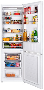 Узкий высокий холодильник Maunfeld MFF176SFW